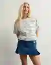 Falda Mujer Azul Talla 4 5190540 American Eagle