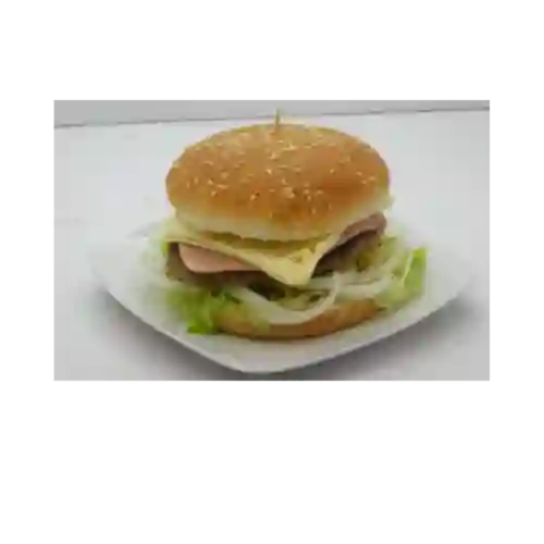 Hamburguesa de Carne Jamon y Queso