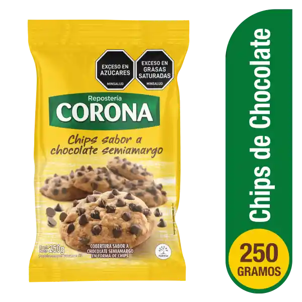 Corona Chips de Chocolate Semiamargo