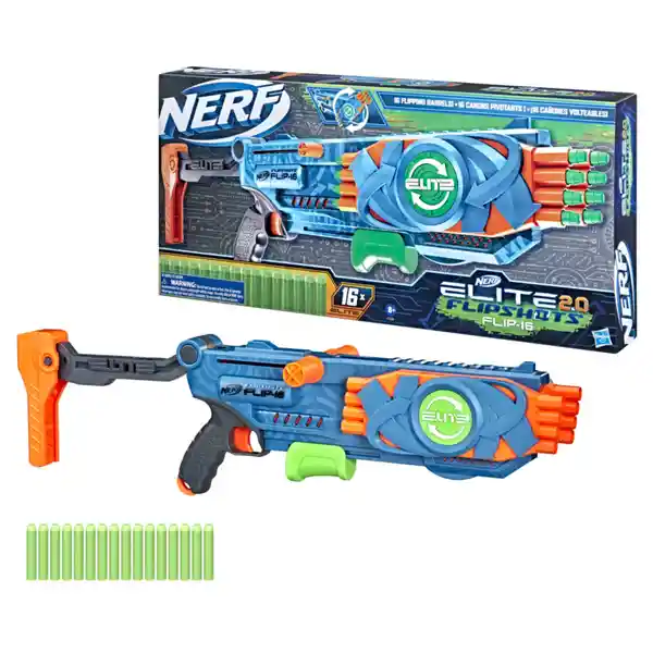 Nerf Lanzador Elite 2.0 Flipshots Flip-16