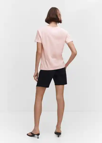 Camiseta Chalaca Rosa Pastel Talla 18 Mujer Mango