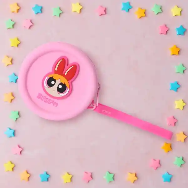 Monedero Redondo Serie Las Chicas Súper Poderosas Rosa Miniso