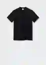 Camiseta Chelsea Negro Talla XXL Hombre Mango