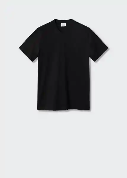 Camiseta Chelsea Negro Talla XXL Hombre Mango