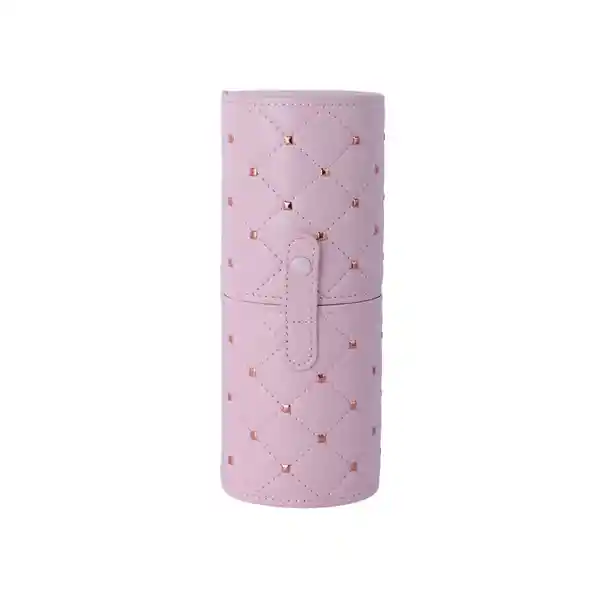 Organizador Plástico Brocha Maquillaje Patrón Rosa L Miniso