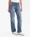 Jean Cosmo Femenino Azul Francés Talla 10 Chevignon