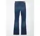 Jean Kick Boot Mujer en Color Azul Talla 6 LONG American Eagle