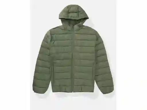 Chaqueta Hombre Verde Café Talla Large American Eagle