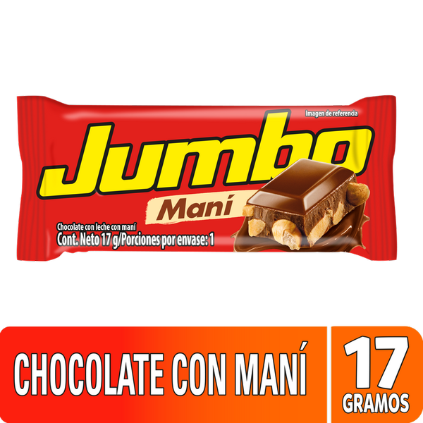 Jumbo Chocolatina Maní Pack x18 17g