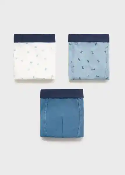 Pack Calzoncillo Outdoor Azul Talla 07 Niño Mango