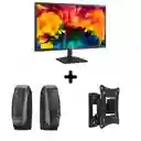 Lg Monitor De 22 22Mk400H + Soporte Fijo + Parlantes S120