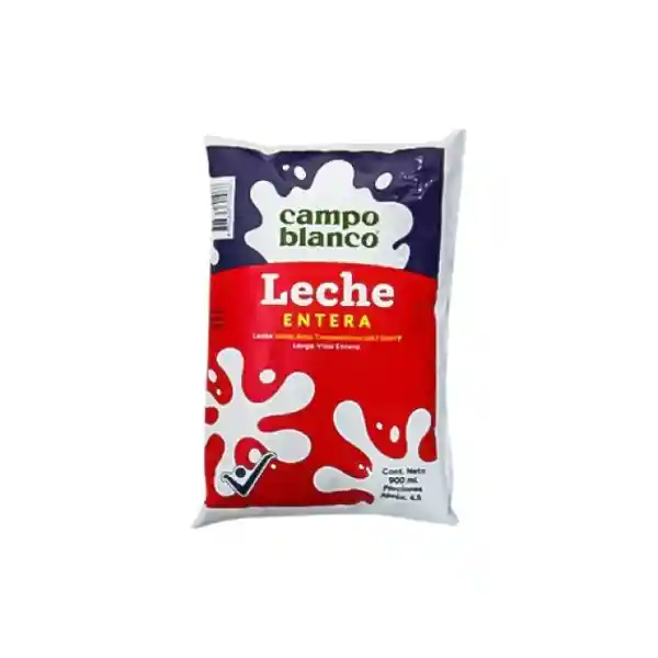 Campo Blanco Leche Líquida Entera Larga