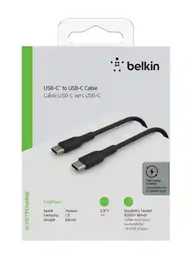 Belkin Cable Tipo C A Tipo C Negro