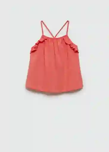 Camiseta Misi Coral Talla 08 Niña Mango