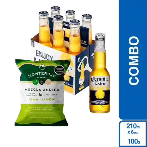 Combo Mezcla Andina Lima Limon+Coronita Extra Cerveza Lager