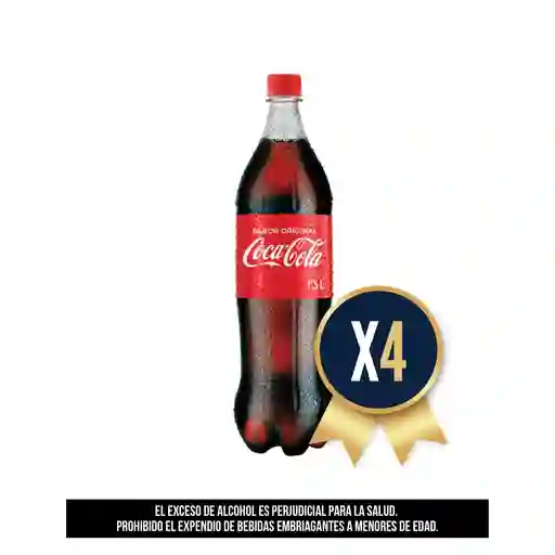  Coca-Cola 1.5 Lt Original Combo X 4 