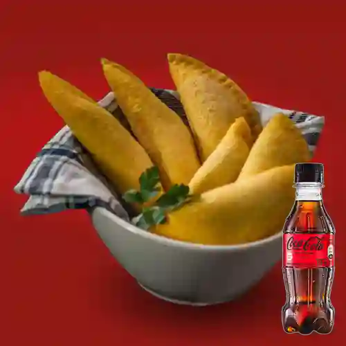 Combo Empanada de Lechona + Coca Cola Sin Azúcar 250ML