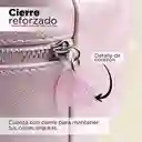 Miniso Cosmetiquera Rectangular Nacarada Rosa