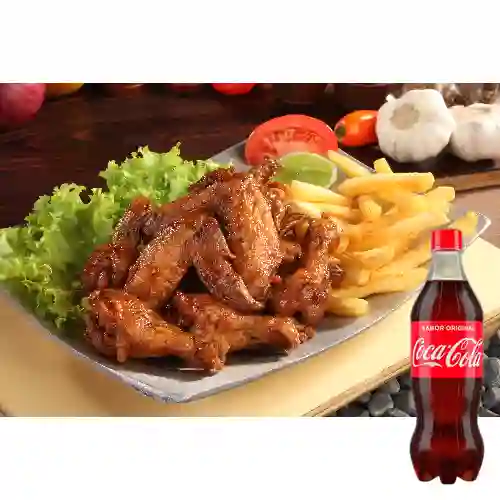 Combo Alas Bbq + Coca Cola Original 600ML