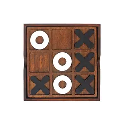 Suck Uk Juego De Mesa Tic Tac Toe Madera