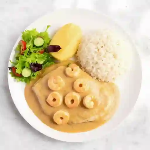 Trucha en Salsa de Camarones