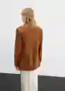 Blazer Americana Nobu Camel Talla M Mujer Mango