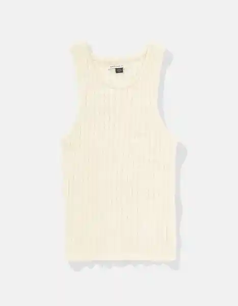 Suéter Mujer Tejido Blanco Talla: MEDIUM 1449106 American Eagle