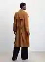 Gabardina Trench Valerie2 Camel Talla XS Mujer Mango