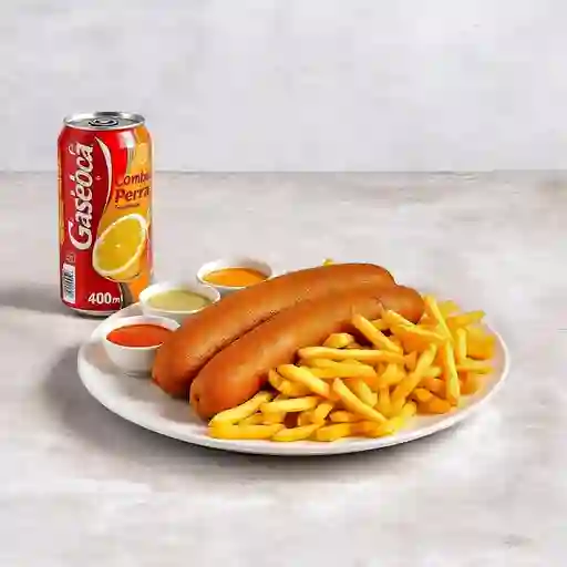 Combo Perra, Gaseosa, Papas 2