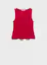 Top Coqui Rojo Talla L Mujer Mango