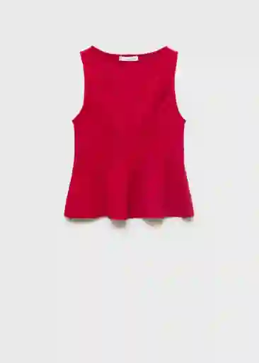 Top Coqui Rojo Talla L Mujer Mango
