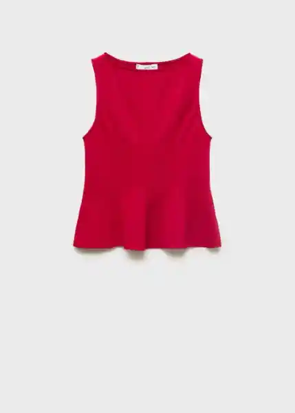 Top Coqui Rojo Talla L Mujer Mango