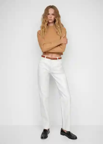 Jersey Percebe Camel Talla M Mujer Mango