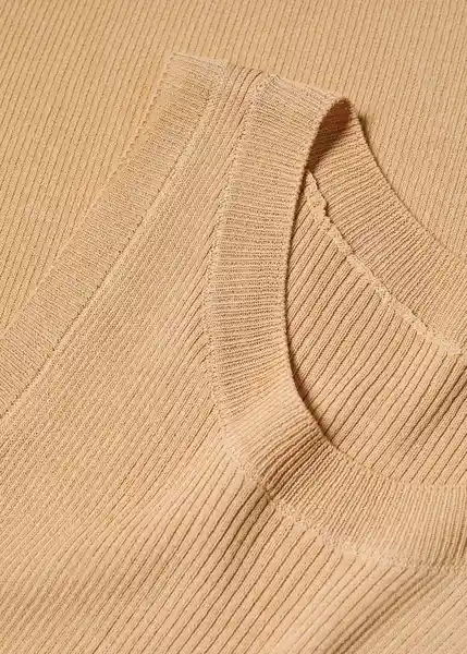 Top Karl Camel Talla XL Mujer Mango