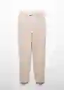 Pantalón Boreal Topo Talla 40 Mujer Mango