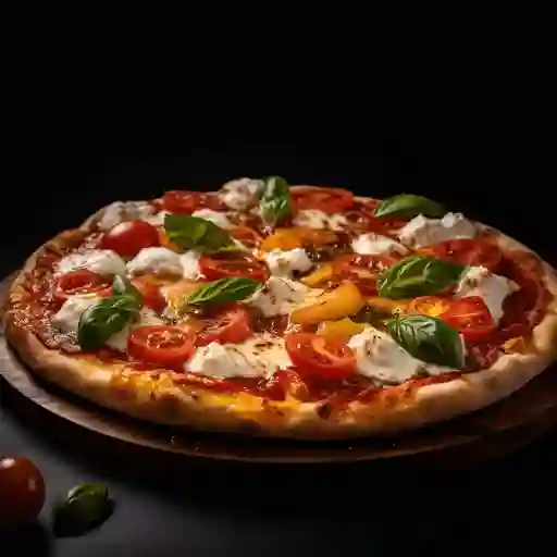 Pizza Personal Caprese con Salami