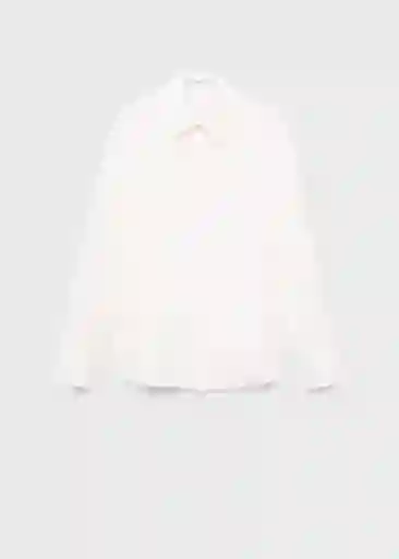 Camisa Lima Off White Talla S Mujer Mango
