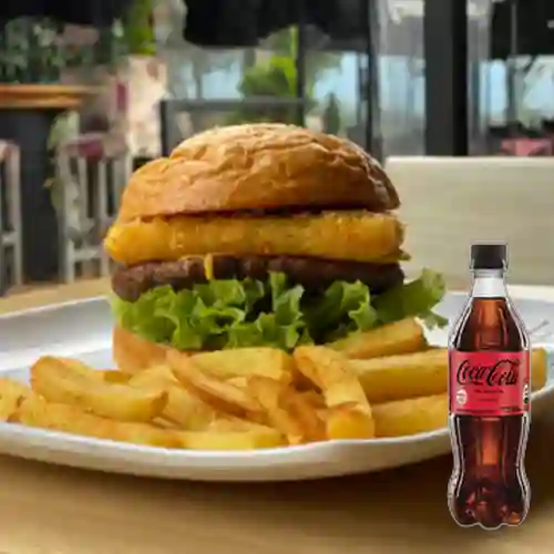 BF Hamburguesa Mozzarella Crunch +Cocacola S/az 600ML