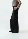 Pantalón Isis Mujer Negro Puro Ultraoscuro Talla 8 533G356 Naf Naf