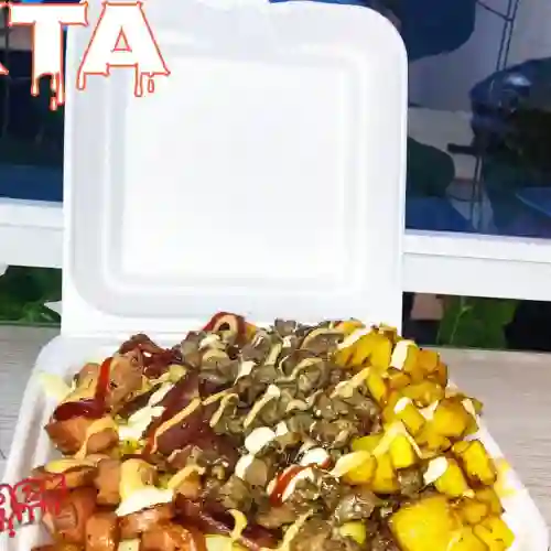 Salchipapa Mixta Personal