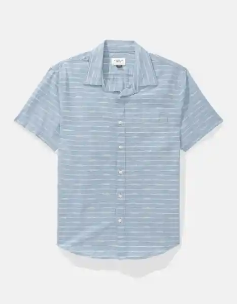 Camisa Hombre Azul Talla Large 2893401 American Eagle