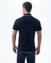Camiseta Hombre Azul Talla S 800G001_AZU194023 Americanino