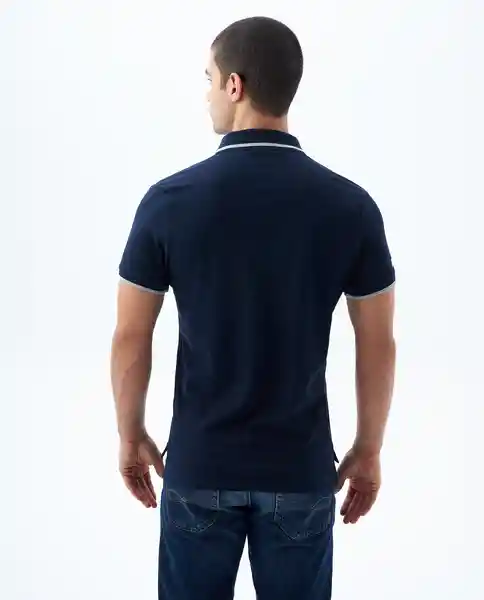 Camiseta Hombre Azul Talla S 800G001_AZU194023 Americanino