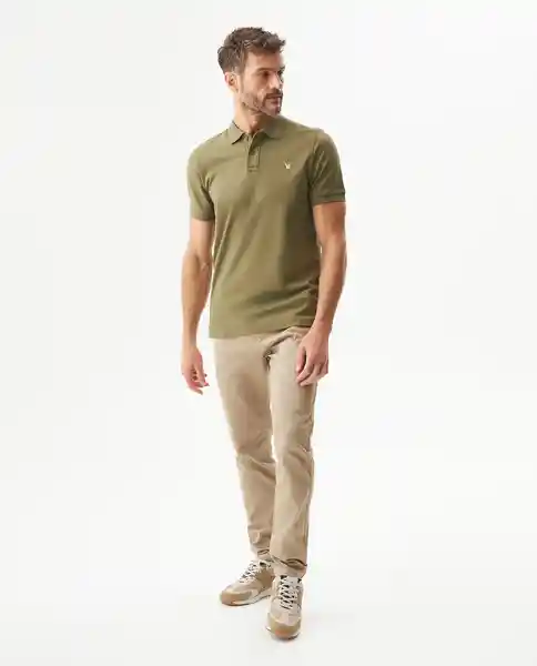 Camiseta Polo Muscle Masculino Verde Cerro Oscuro S Chevignon
