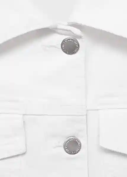 Chaqueta Cazadora Newvicky Blanco Talla L Mujer Mango