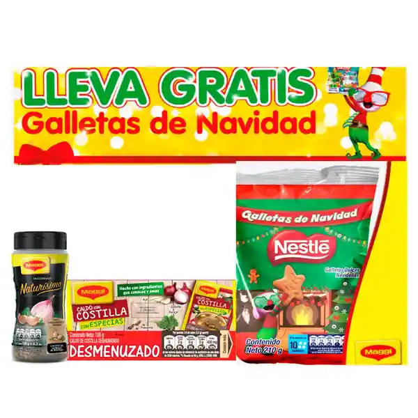 Naturisimo Maggi + Caldo Con Costilla Gratis Galletas Nestle