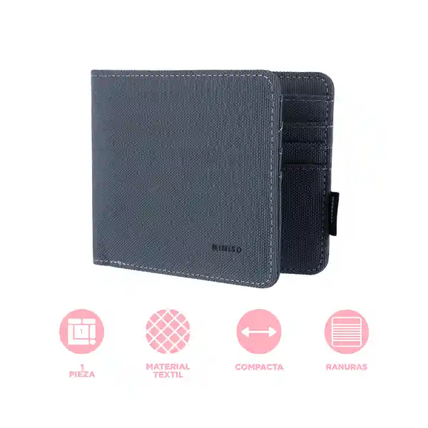 Billetera Gris Miniso
