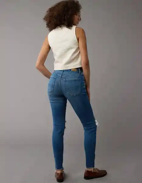 Jean Mujer Azul Talla 2 LONG 5242876 American Eagle