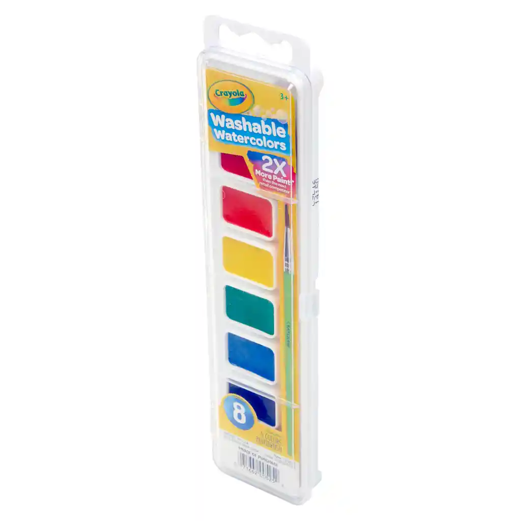 Crayola Set de Acuarelas Lavables + Pincel