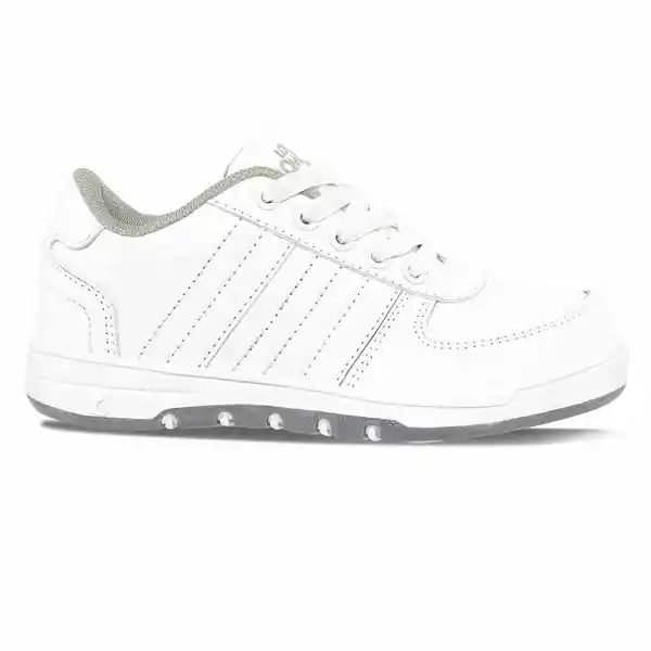 Los Gomosos Tenis Escolares Boby Cordon Unisex Gris Talla 24